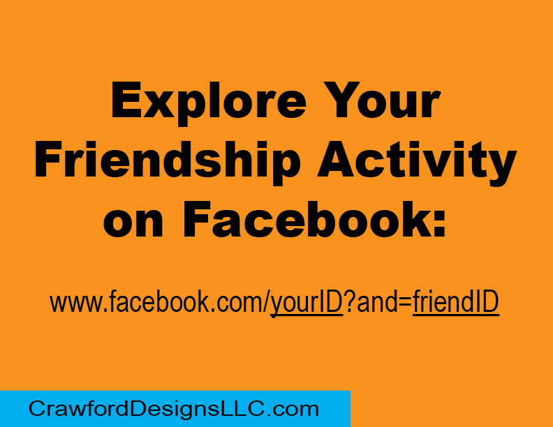 Want to review previous facebook activity with a certain friend... Simply type in this URL: www.facebook.com/yourID?and=friendID to view years of interaction. (replace YOUR actual ID and your FRIEND's actual ID in the URL to view). Example: www.facebook.com/jensmith?andjoesmith